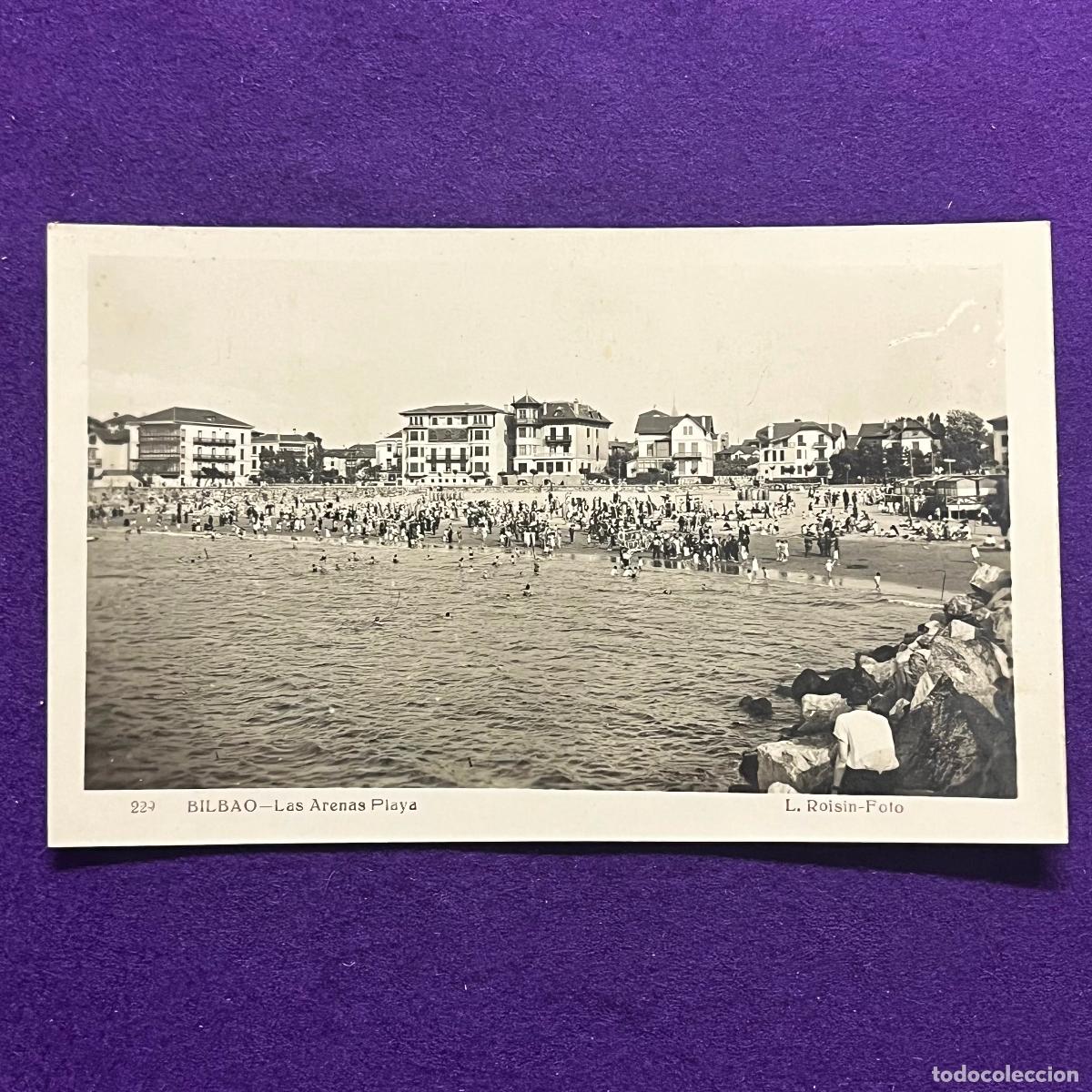 Postales: POSTAL DE BILBAO (VIZCAYA). LA ARENAS PLAYA.