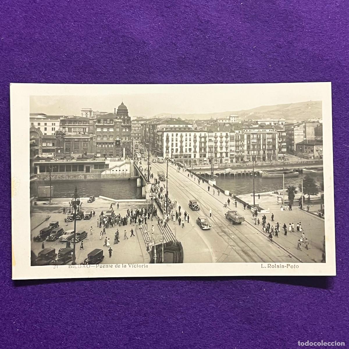 Postales: POSTAL DE BILBAO (VIZCAYA). PUENTE DE LA VICTORIA.