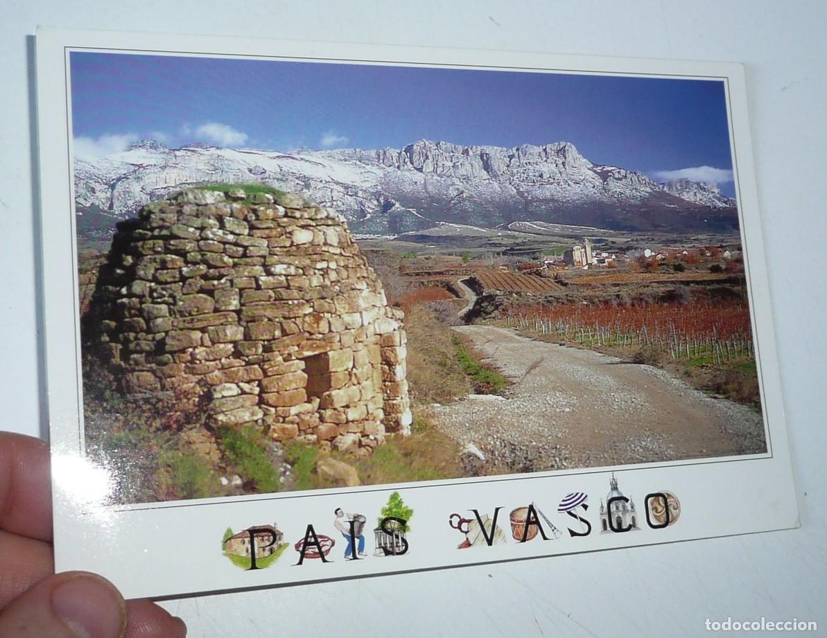 Postales: Postal Pa&iacute;s Vasco Euskal Herria PVM-AM1293 Sierra de Cantabria, Guardavi&ntilde;as y Pueblo de Leza
