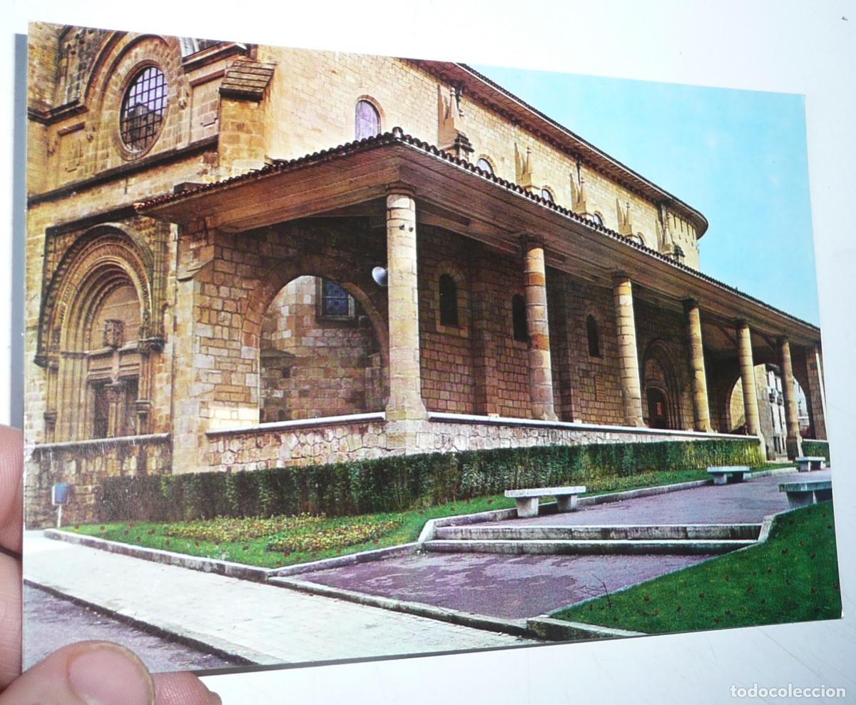 Postales: Postal de Mungu&iacute;a (Vizcaya) N&ordm; 4 P&oacute;rtico de la Iglesia (Postal Inter) Mungia