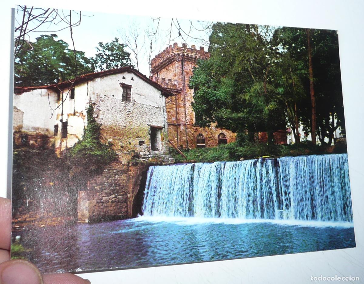 Postales: Postal Mungu&iacute;a (Vizcaya) N&ordm; 6 Cascada y Castillo Torre de Villeta (Postal Inter) Mungia