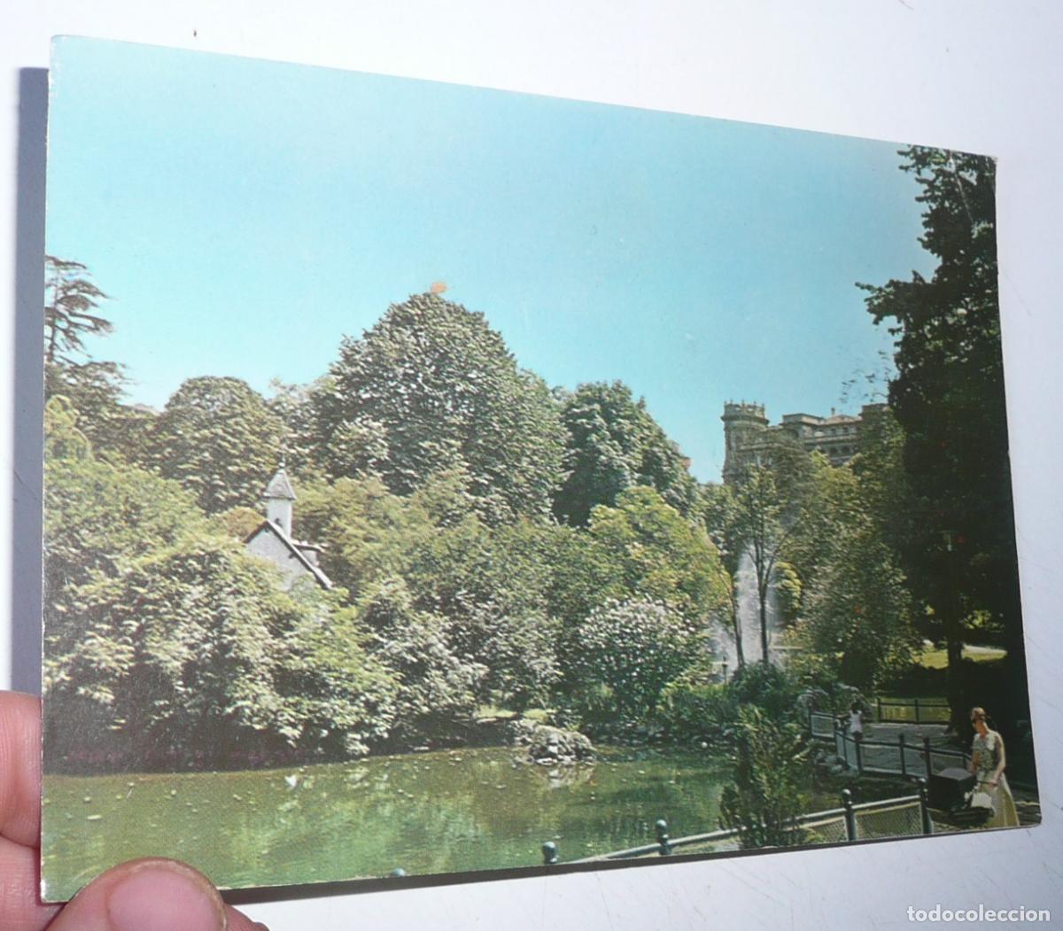 Postales: Postal Bilbao N&ordm; 26 Estanque del Parque Do&ntilde;a Casilda (1967)