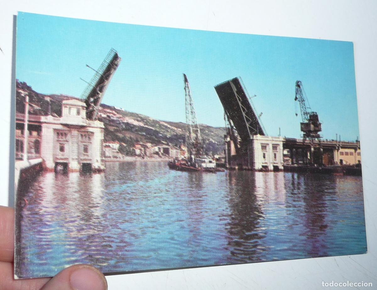 Postales: Postal Bilbao N&ordm; 5015 Puente de Deusto, Puente del General&iacute;simo Franco (a&ntilde;os 60)