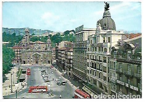 Postales: ARENAL E IGLESIA DE SAN NICOLAS - ARENAL AND ST. NICHOLA&acute;S CHURCH.- BILBAO