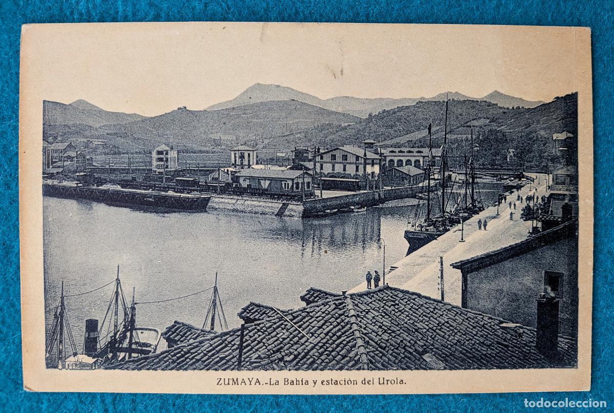 Postales: RW POSTAL ZUMAYA GUIPUZCOA LA BAHIA Y ESTACION DEL UROLA P2050