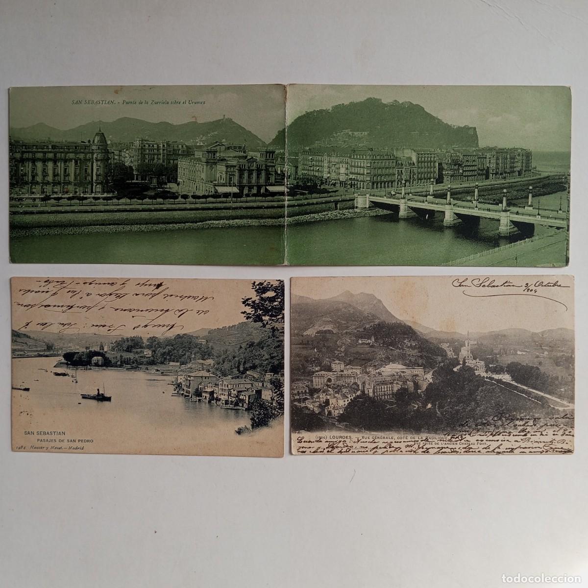 Postales: Lote de postales de antiguas de San Sebasti&aacute;n