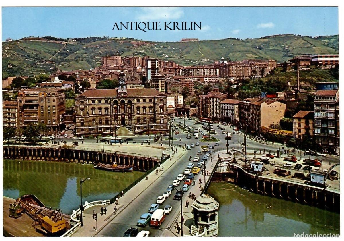 Postales: BILBAO N&ordm; 7258 AYUNTAMIENTO Y PUENTE GENERAL MOLA / ED. BEASCOA / SIN FRANQUEAR
