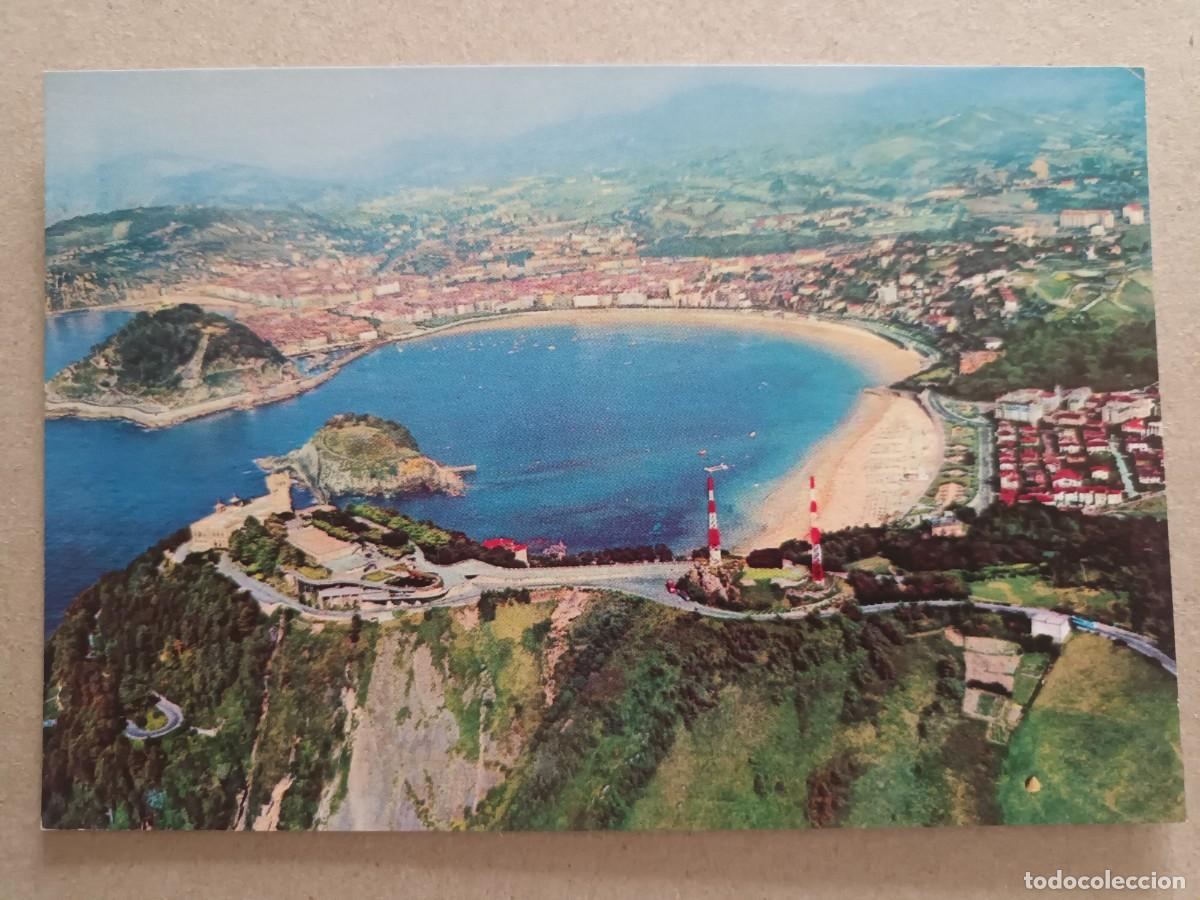 Postales: SAN SEBASTIAN (GUIPUZCOA). VISTA AEREA (1962)