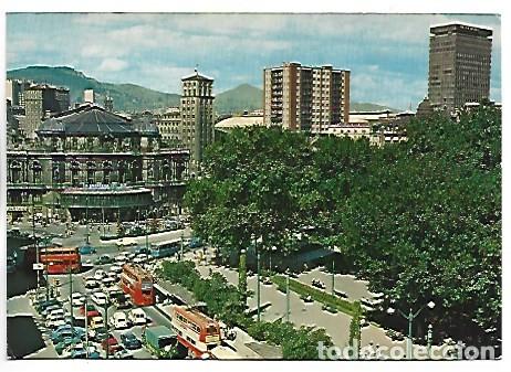 Postales: PASEO DEL ARENAL Y TEATRO ARRIAGA.- BILBAO