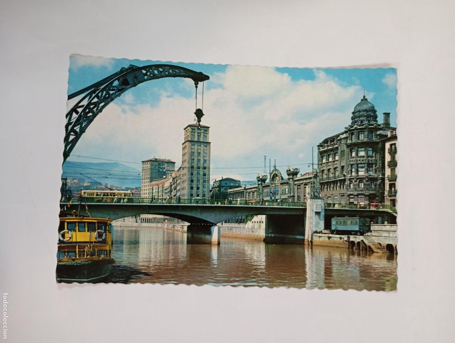 Postales: POSTAL DE BILBAO. PUENTE R&Iacute;A DE LA VICTORIA. VIZCAYA. TDKP30G