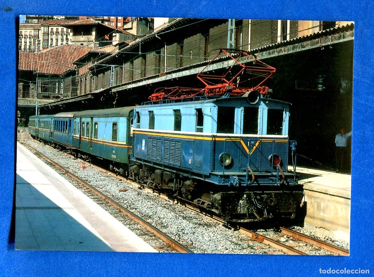 Postales: POSTAL SIN CIRCULAR TREN CORREO BILBAO - SAN SEBASTIAN EDITA EUROFER