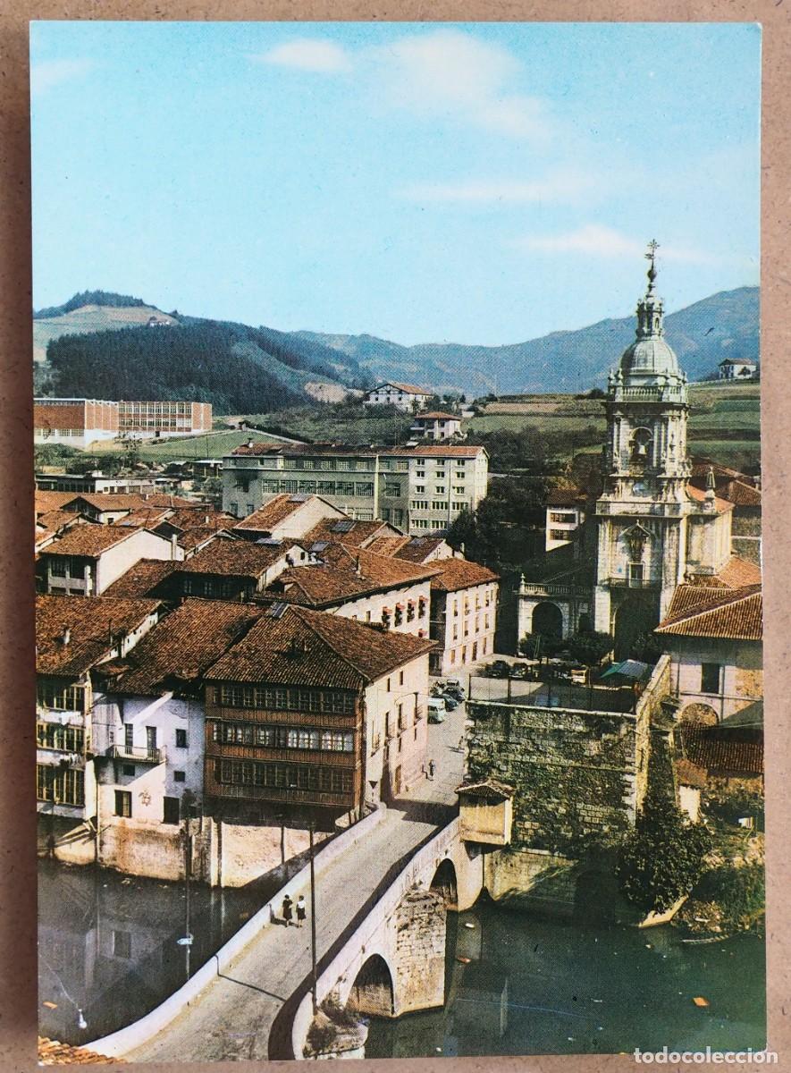Postales: POSTAL DE ELGOIBAR (GUIPUZCOA): VISTA GENERAL. A&Ntilde;O 1964. HELIOTIPIA ARTISTIC ESPA&Ntilde;OLA
