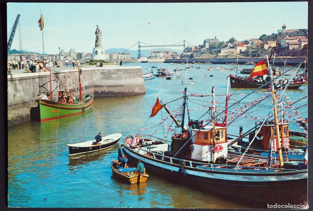 Postales: POSTAL DE SANTURCE (VIZCAYA): PUERTO DE PESCADORES