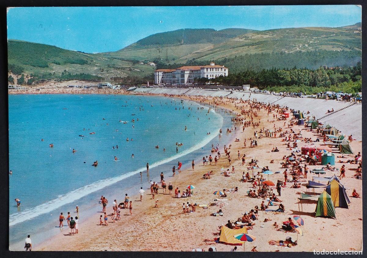 Postales: POSTAL DE GOLIZ (VIZCZYA): SANATORIO Y PLAYA
