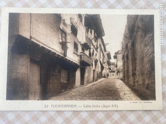 Postales: FUENTERRABIA. CALLE UBILLA, N&ordm; 22, ED. L. ROISIN, Postal sin circular