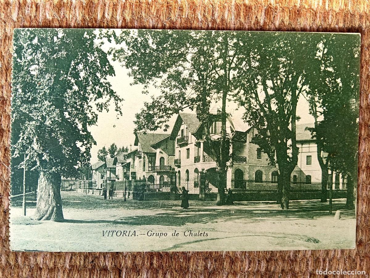 Postales: VITORIA - ALAVA - GRUPO DE CHALETS - FOTOTIPIA CASTA&Ntilde;EIRA, ALVAREZ Y LEVENFELD