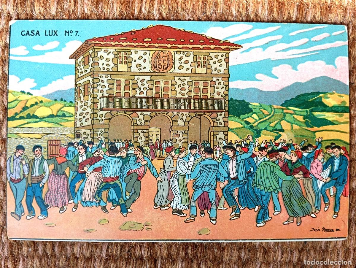 Postales: ESCENAS VASCAS - PAIS VASCO - EUSKADI - CASA LUX N&ordm; 7 - ILUSTRACION JOSE ARRUE