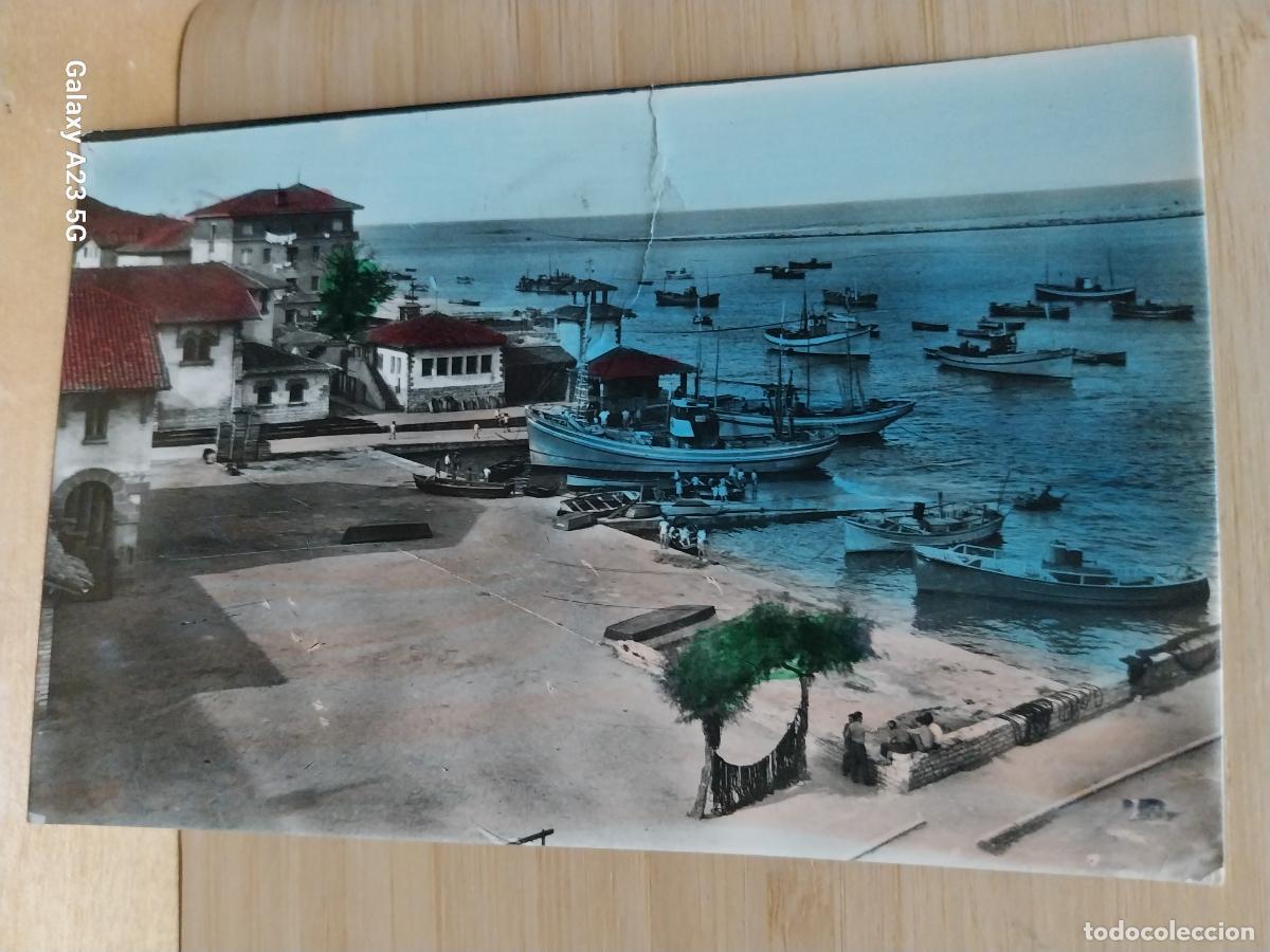 Postales: FUENTERRABIA MUELLE ED H.A.E. 100 ANIMADA BARCAS COLOREADA