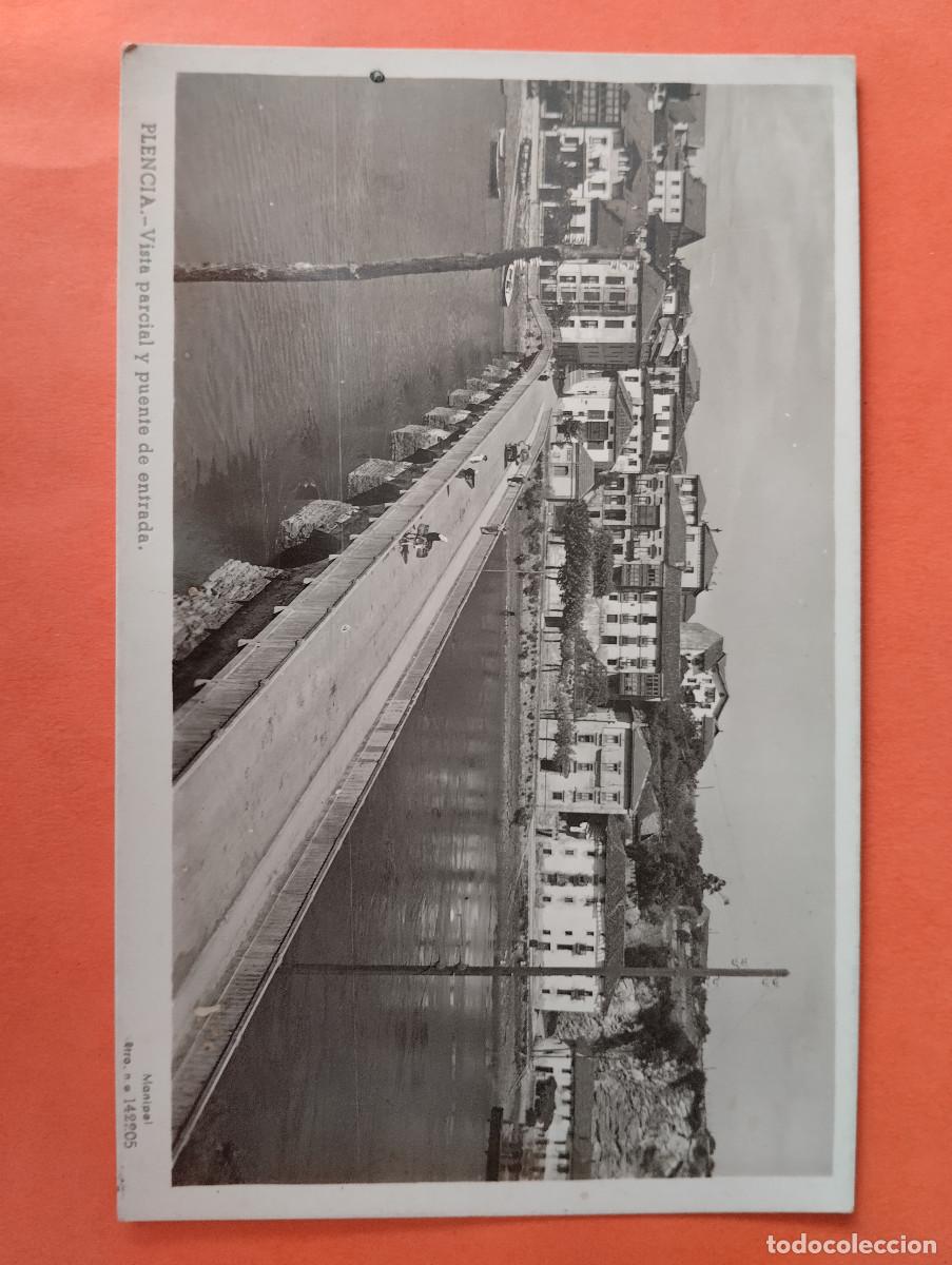 Postales: PLENCIA VISTA PARCIAL Y PUENTE DE ENTRADA. MANIPEL