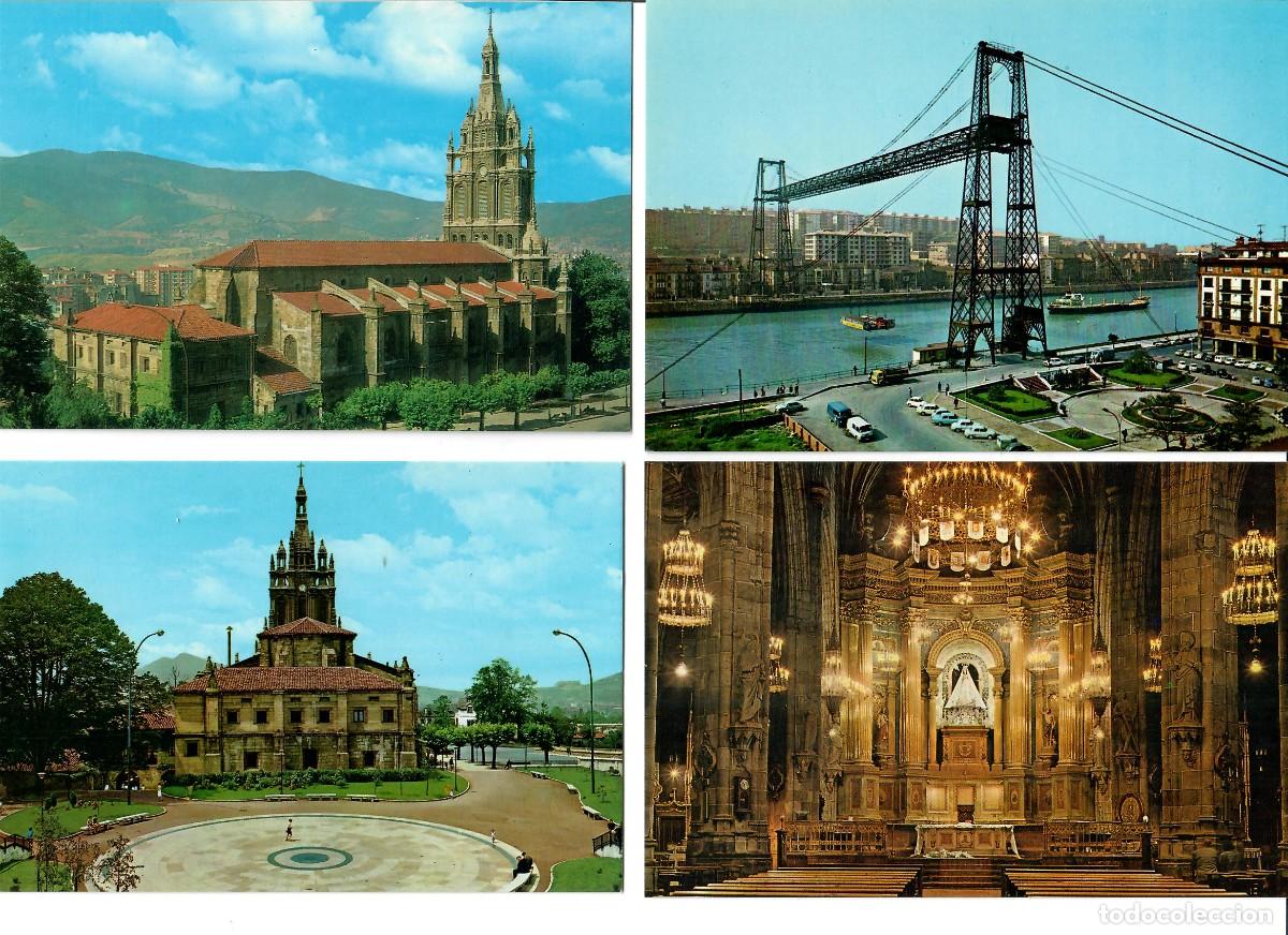 Postales: LOTE DE 9 POSTALES DE BILBAO (A&Ntilde;OS 1960)