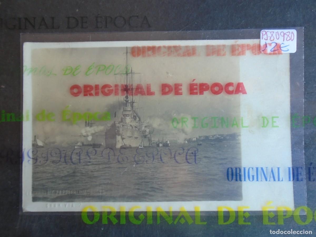 Postales: (PS-80980)POSTAL FOTOGRAFICA DE BILBAO-MANIOBRAS DEL DESTRUCTOR CARLOS V