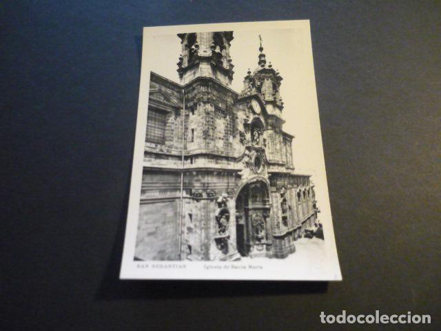 Postales: SAN SEBASTIAN IGLESIA DE SANTA MARIA