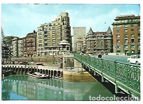 Postales: PUENTE DEL GENERAL MOLA Y MUELLE DE RIPA.- BILBAO