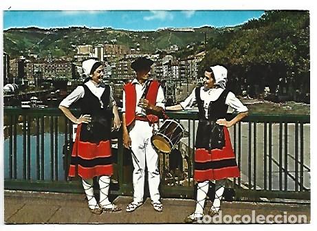 Postales: PUENTE DE LA VICTORIA - FOLKLORE VASCO.- BILBAO