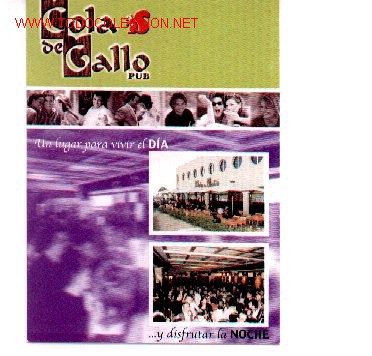 Postales: 7-567. Publicitaria.Cola de Gallo Pub - Foto 1