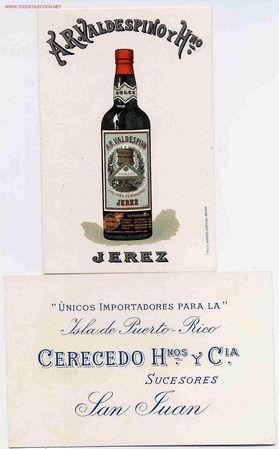 Postkarten: POSTAL 5 PUBLICIDAD VALDESPINO SACRISTIA
