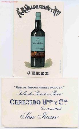 Postales: POSTAL  12  PUBLICIDAD VALDESPINO JEREZ AMONTILLADO