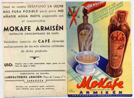 Postales: POSTAL  16  PUBLICIDAD MONKAFE CAFE ZARAGOZA - Foto 1