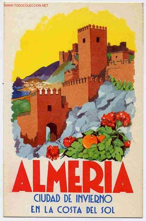 Cartes Postales: POSTAL  47   PUBLICIDAD TURISMO ALMERIA CIUDAD DE INVIERNO EN LA COSTA DEL SOL
