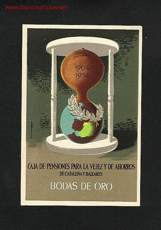 Postales: Postal publicitaria de la Caixa de Pensions de Catalunya - Foto 1