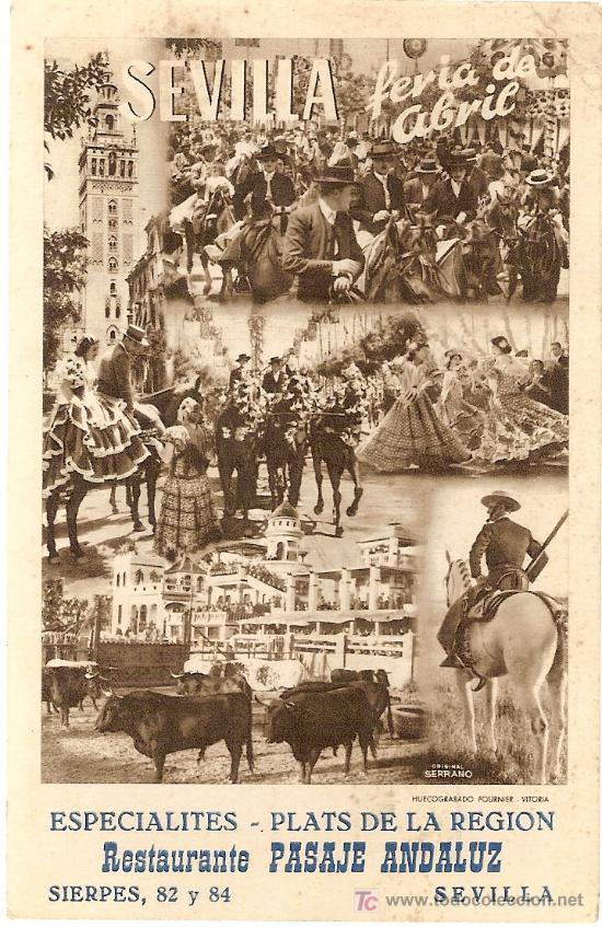 Postales: Sevilla feria de abril. - Foto 1