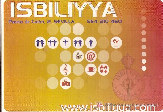 Postales: Postal de bar de copas Isbiliyya, de Sevilla. - Foto 1