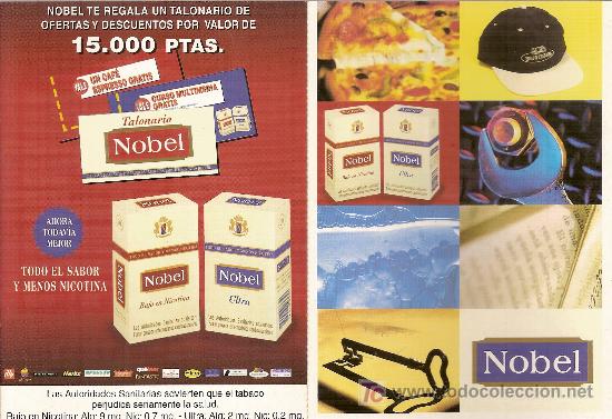 Postales: 2 postales unidas de tabaco Nobel. - Foto 1