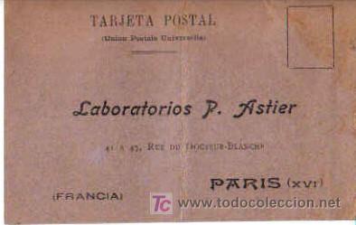 Postales: TARJETA POSTAL DE LABORATORIOS P. ASTIER - Foto 1