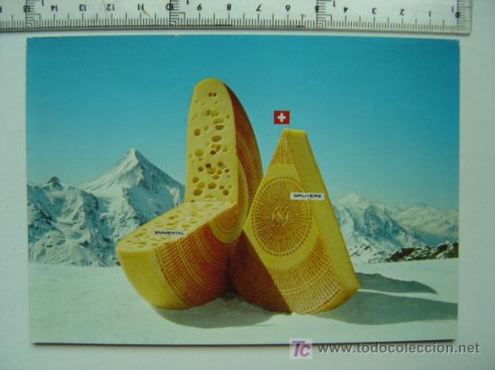 Postales: SWITZERLAND - EL AUTENTICO QUESO SUIZO - Foto 1