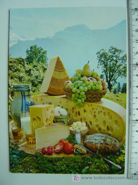 Postales: SWITZERLAND - EL AUTENTICO QUESO SUIZO - Foto 1