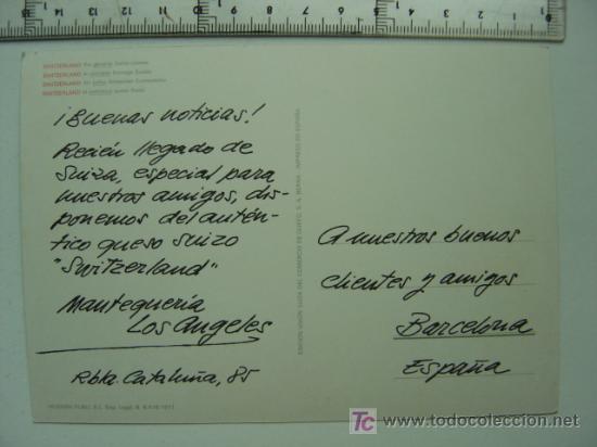 Postales: SWITZERLAND - EL AUTENTICO QUESO SUIZO - Foto 2