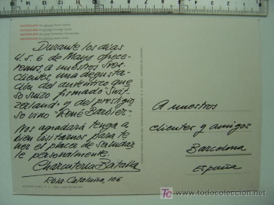 Postales: SWITZERLAND - EL AUTENTICO QUESO SUIZO - Foto 2