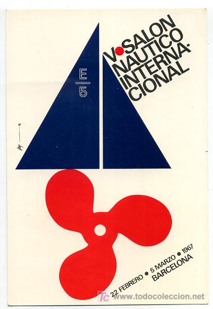 Postkarten: POSTAL PUBLICITARIA SALON NAUTICO INTERNACIONAL, 1967, CARTEL,      P21389