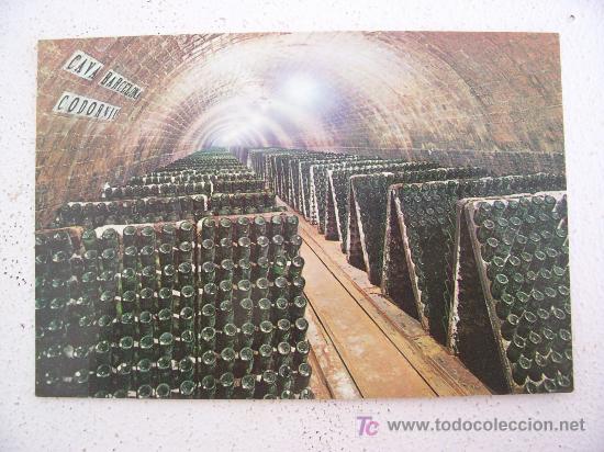 Postales: postal cavas codorniu - botellas en pupitre    (1971, sin circular) - Foto 1