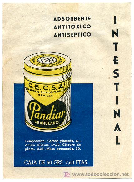 Postales: POSTAL PUBLICIDAD  PANDIAR , CECSA, FARMACIA ,  P16191