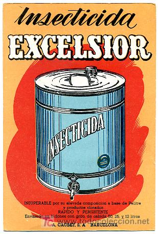Postales: POSTAL PUBLICIDAD  INSECTICIDA  EXCELSIOR, A. CAUBET ,  P16200