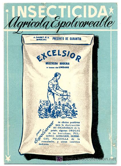 Postales: POSTAL PUBLICIDAD INSECTICIDA EXCELSIOR, AGRICOLA ESPOLVOREABLE , P16448