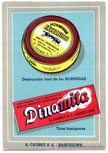 Postales: POSTAL PUBLICIDAD HORMIGAM EXCELSIOR, DINAMITA , P16449