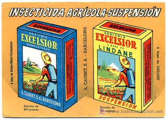 Postales: POSTAL PUBLICIDAD INSECTICIDA AGRICOLA SUSPENSION EXCELSIOR , P16450
