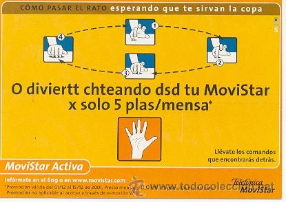 Postkarten: 7-1514. Postal MoviStar Activa como pasar el rato